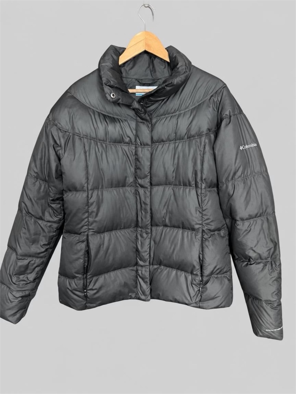 Columbia Women's Charcoal Grey Quilted Puffer Jacket - XL